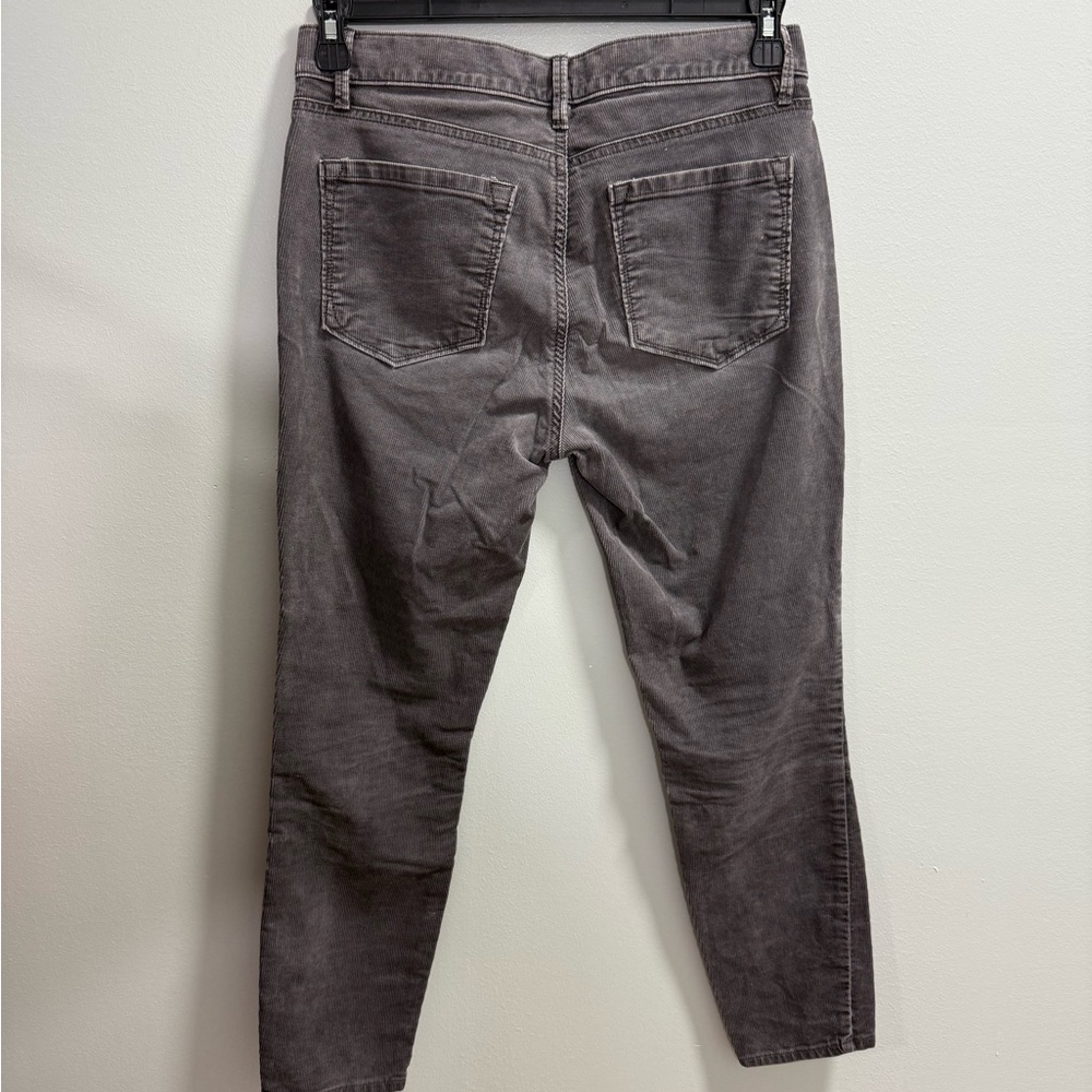 LOFT Ann Taylor Modern Skinny Ankle Corduroy Pants Gray Size 8 29 - Picture 6 of 9